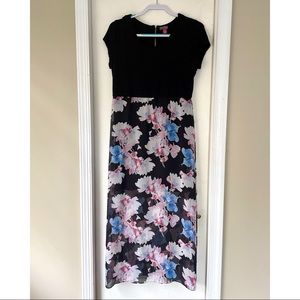 Vince Camuto Black and Floral Dress